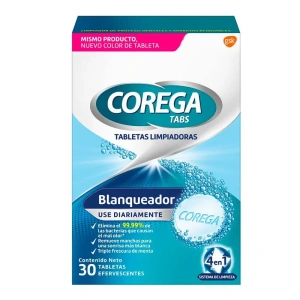 COREGA TABS LIMPIADORAS BLANQUE