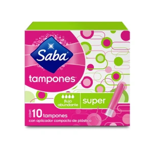 TAMPONES SABA ESTILOS SUPER C/10