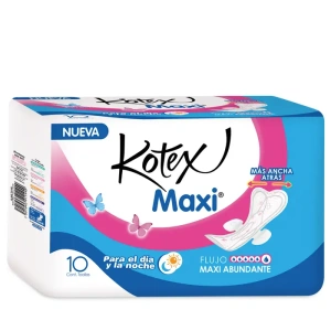 TAS SANIT KOTEX MAXI F/A C/ALAS 10