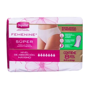 TAS SANIT DEPEND FEMENI SUPER C/8