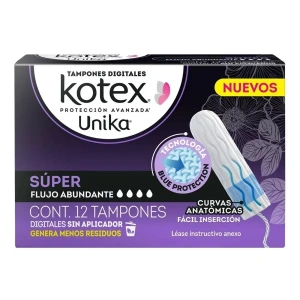 TAMPONES KOTEX UNIK SUPER C/12