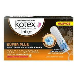 TAMPONES KOTEX UNIK SUPERPLUSC/12