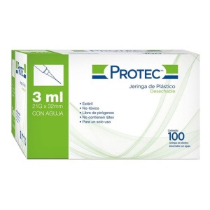 JGA DES PROT 3ML 21GX32MM 100 PZS
