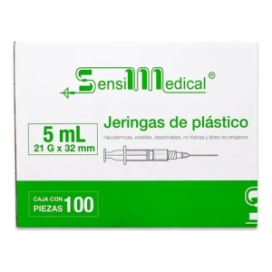SENSIMEDICAL JERINGA PCO 5ML 21GX32MM