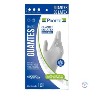 PROTEC GUANTE MULTIUS LATEX GDE