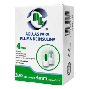 AGUJAS DL PLUMA INSULI 4MM 32GX4MM