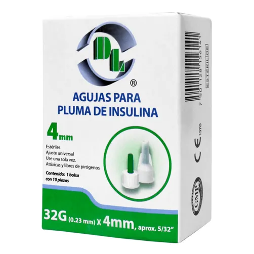 AGUJAS DL PLUMA INSULI 4MM 32GX4MM