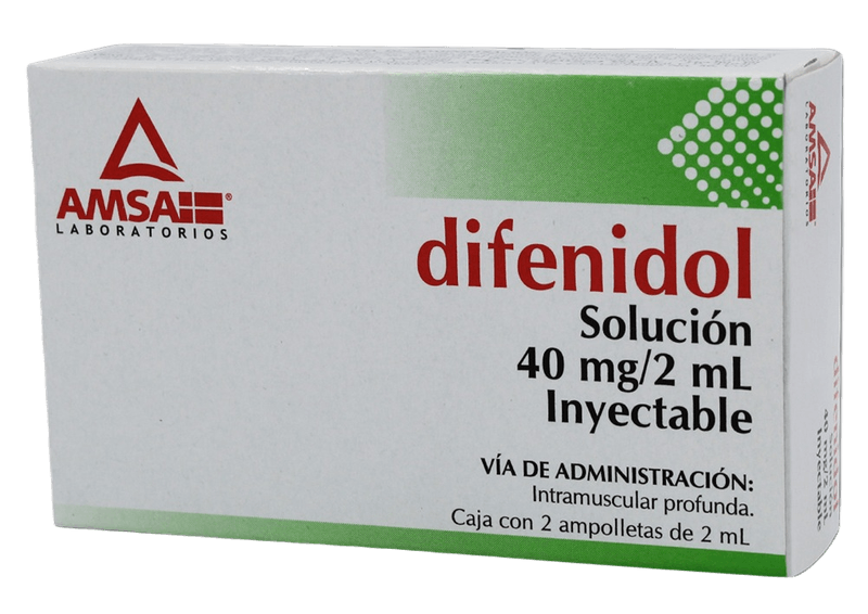GE DIFENIDOL INY ANTIB 40MG/2ML
