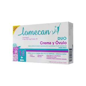 LOMECAN V 2%/500MG DUO CRA-OV 1 DIA